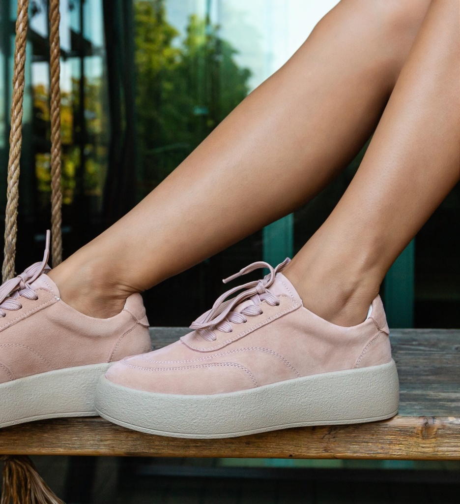 Sneakers Dama Brittni Roz - Confort și Stil