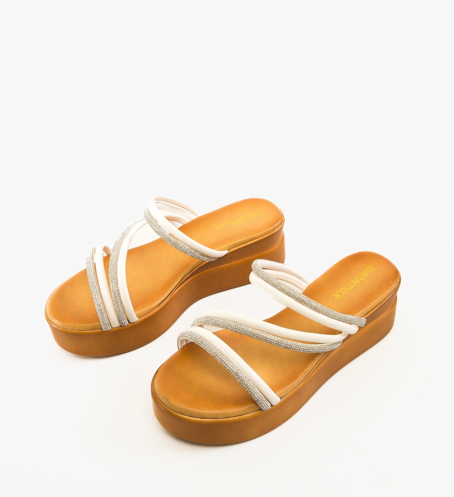 Papuci Dama Batraz Albi | Confort si Eleganta - imagine 5