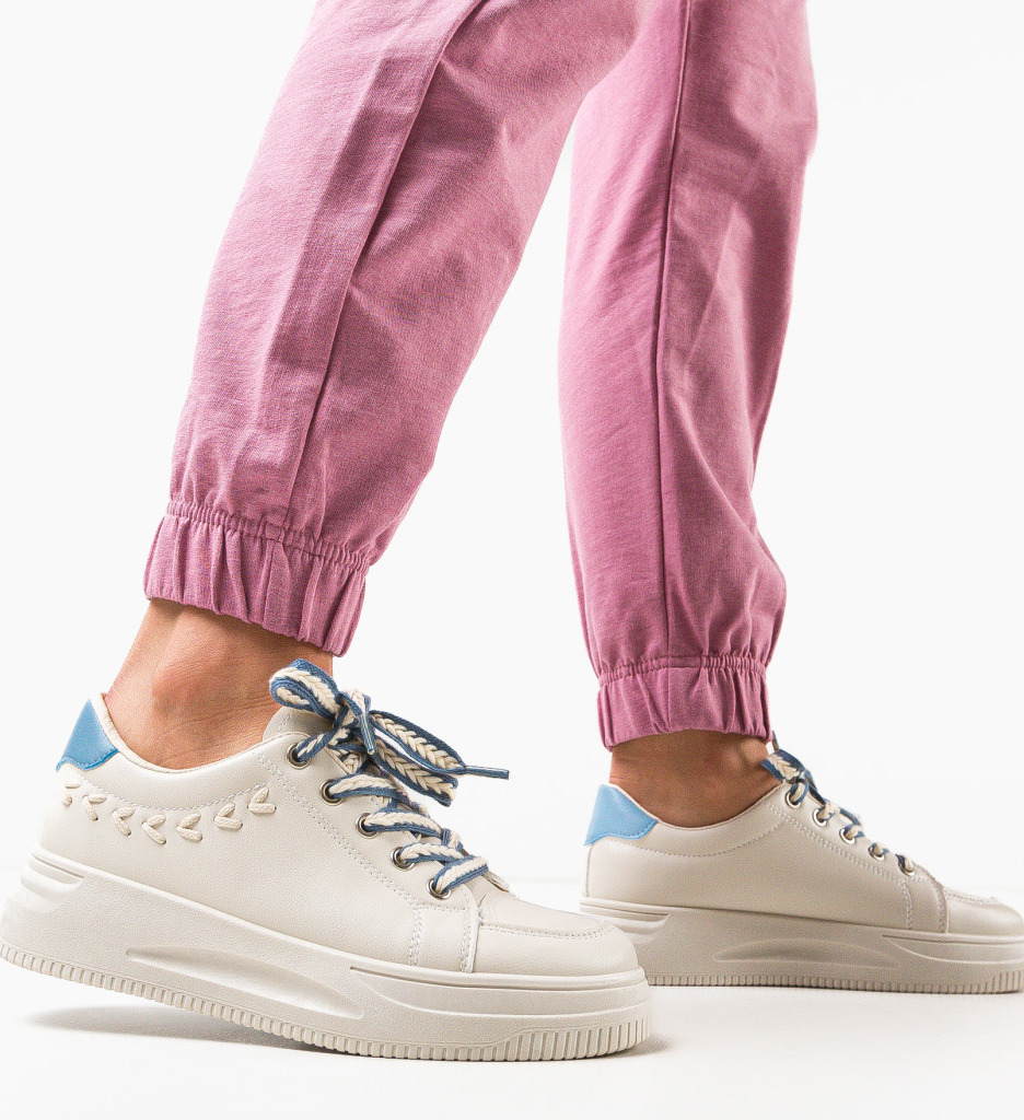 Sneakers Dama Miguel Bej 2 | Confort Zilnic - imagine 2