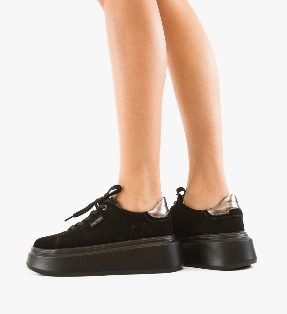 Sneakers Dama Kamin Negri - Confort și Stil