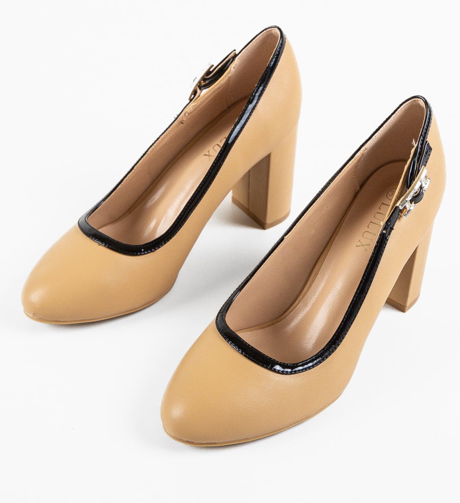 Pantofi Dama Khaki cu Toc - Eleganță Modernă - imagine 9