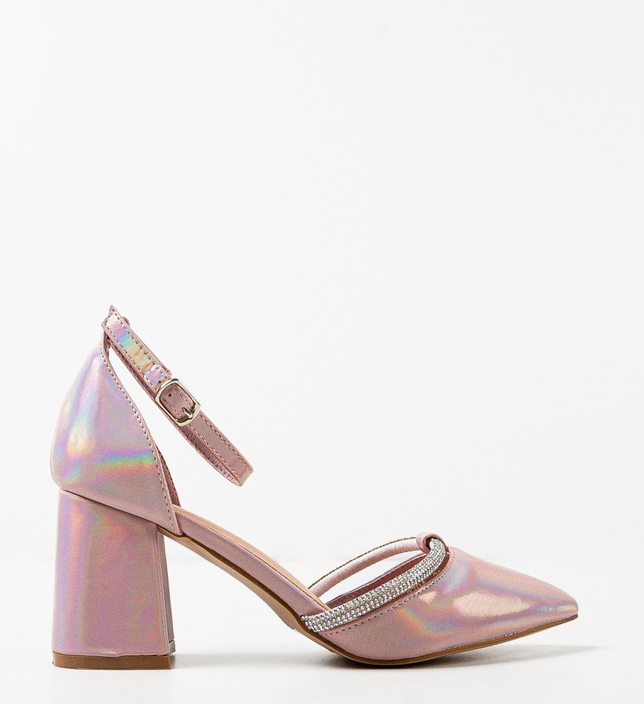 Pantofi cu Toc Lylama Roz - Eleganță și Stil - imagine 4