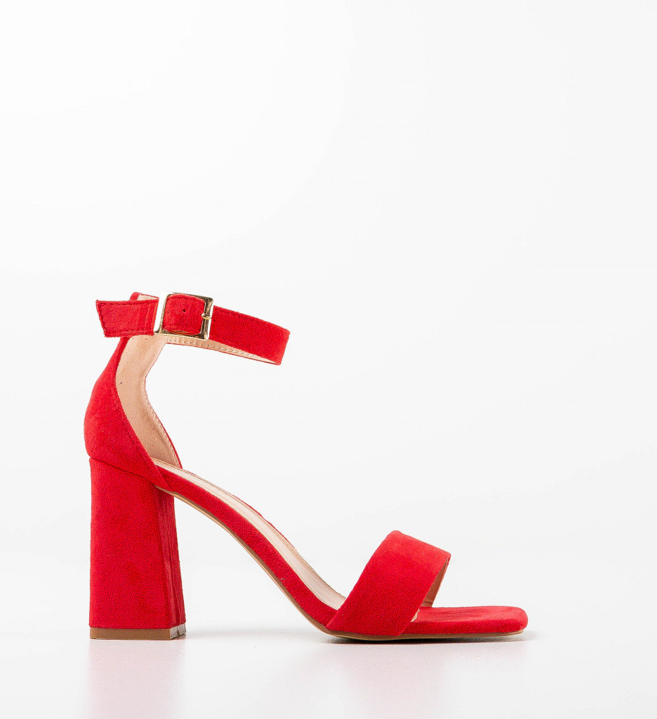 Sandale Rosii Kitu - Toc Elegant pentru Orice Ocazie - imagine 4