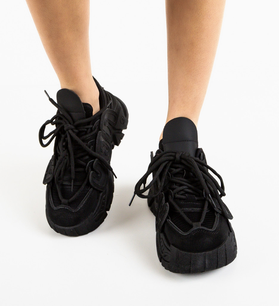 Sneakers dama Abu Negri - Confort și Stil - imagine 2