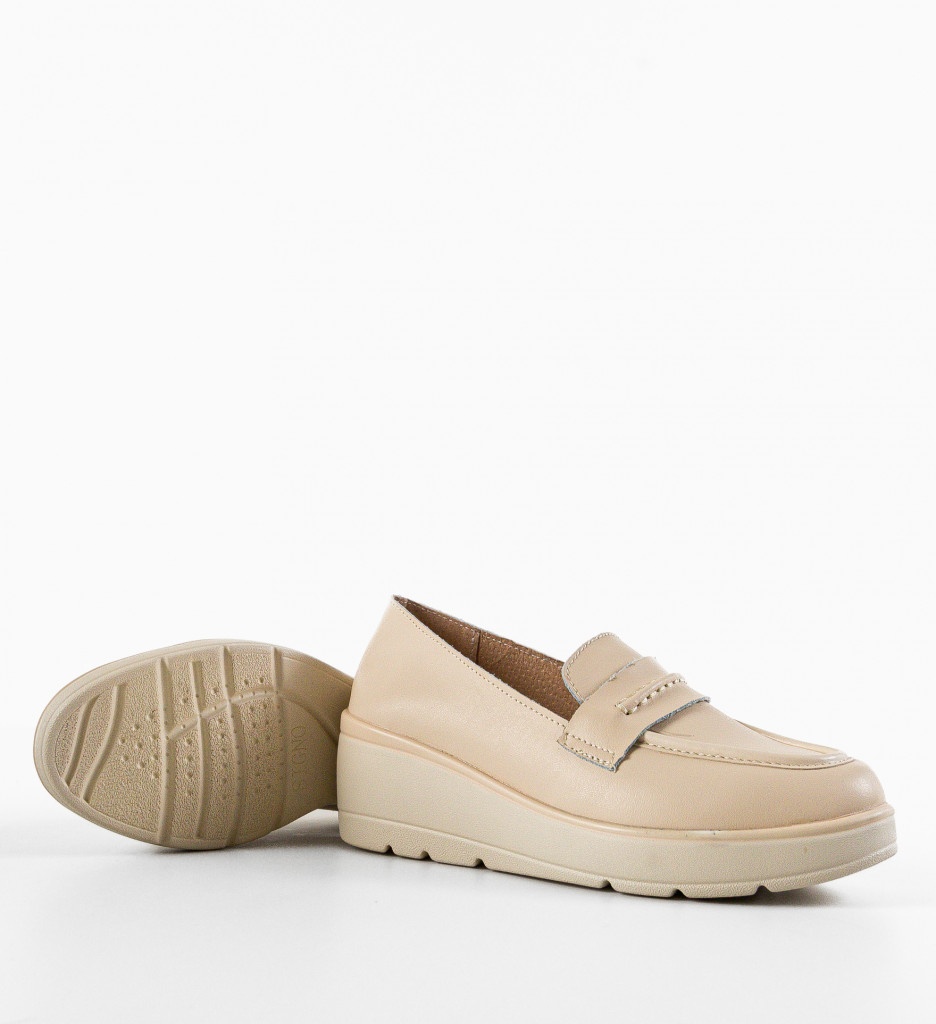 Pantofi Casual Teyana Bej | Confort și Stil - imagine 6