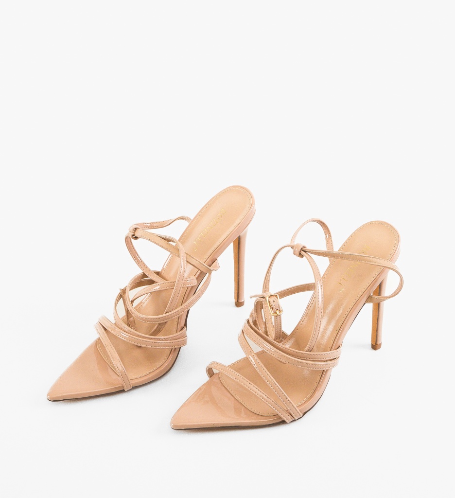 Sandale Toc Cazimar Nude | Stil și Eleganță - imagine 3