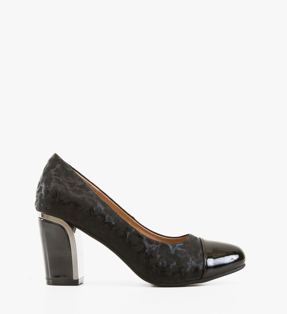 Pantofi dama Poopy Negri Eleganți cu Toc - imagine 6