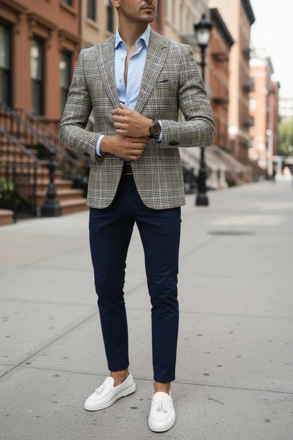 Sacou Barbati Slim Fit - Eleganță Office & Casual - imagine 2