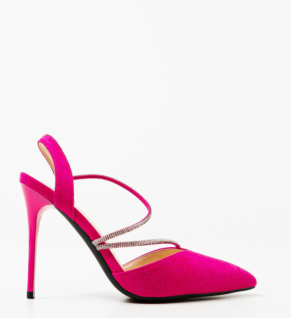 Pantofi cu Toc Fuchsia Tuay | Stil Remarcabil - imagine 3