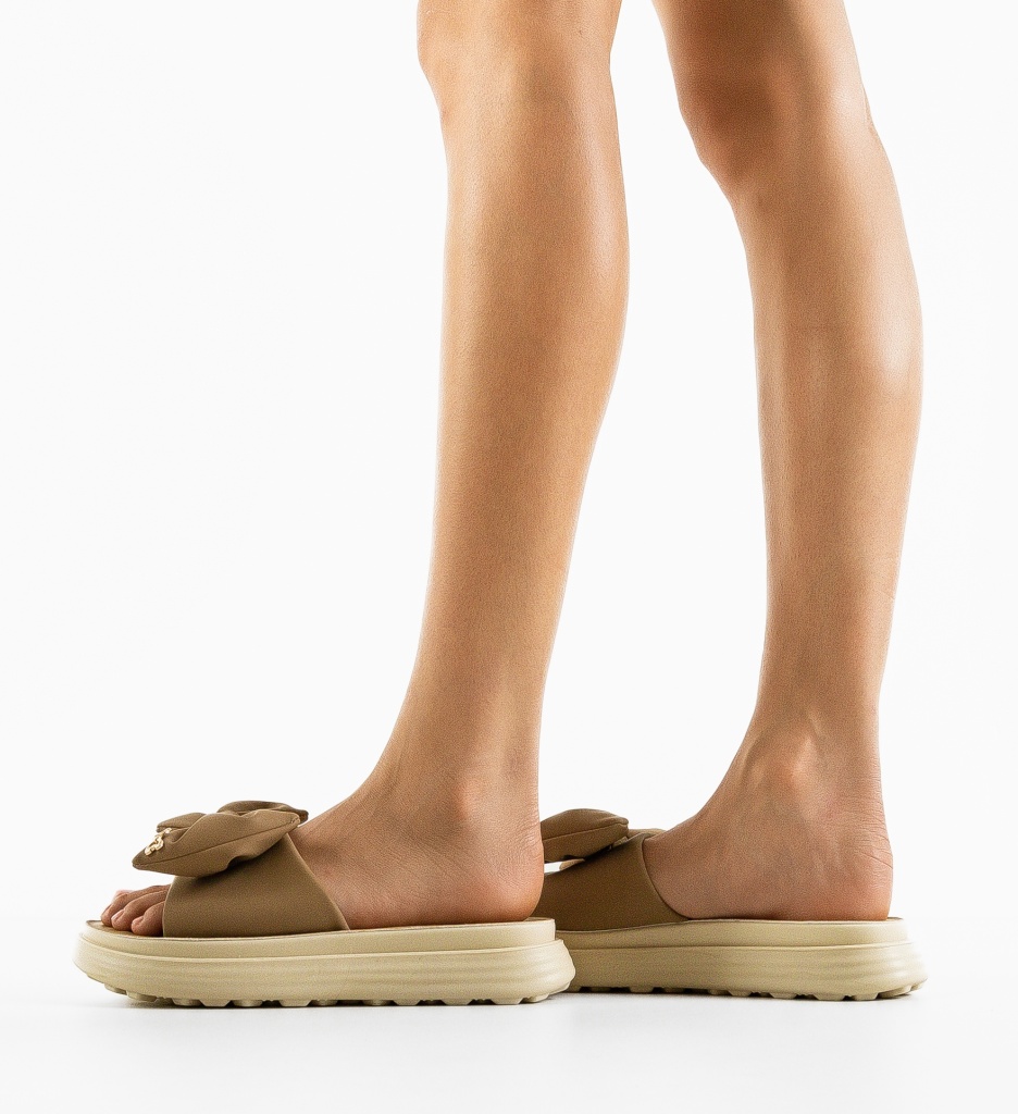 Papuci Dama Olusola Camel | Confort & Stil