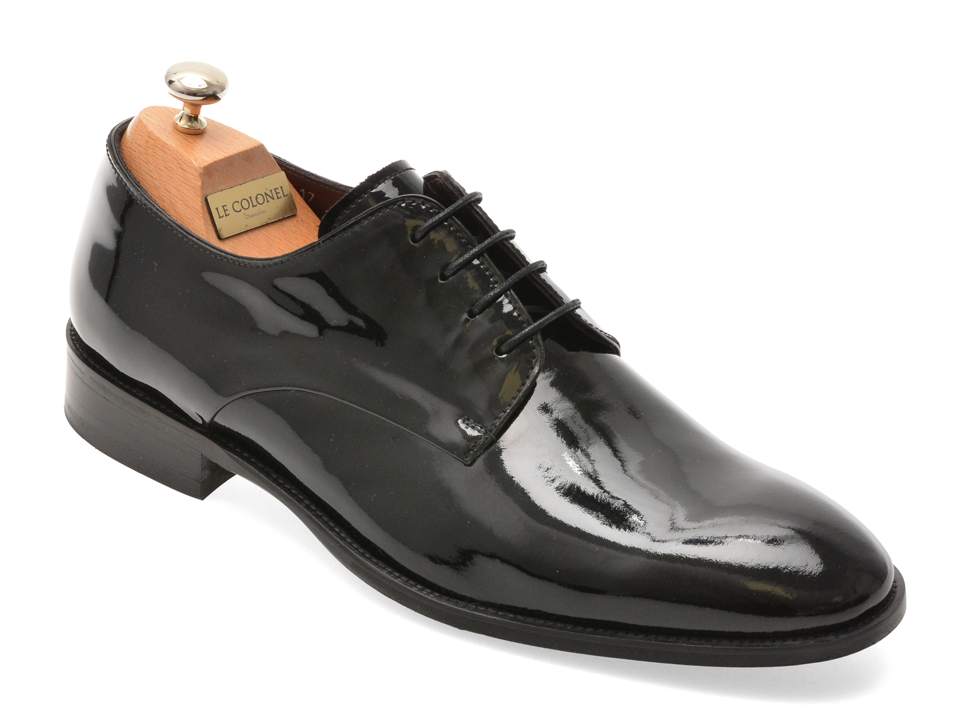 Pantofi Eleganți Le Colonel Negru Piele Lacuită