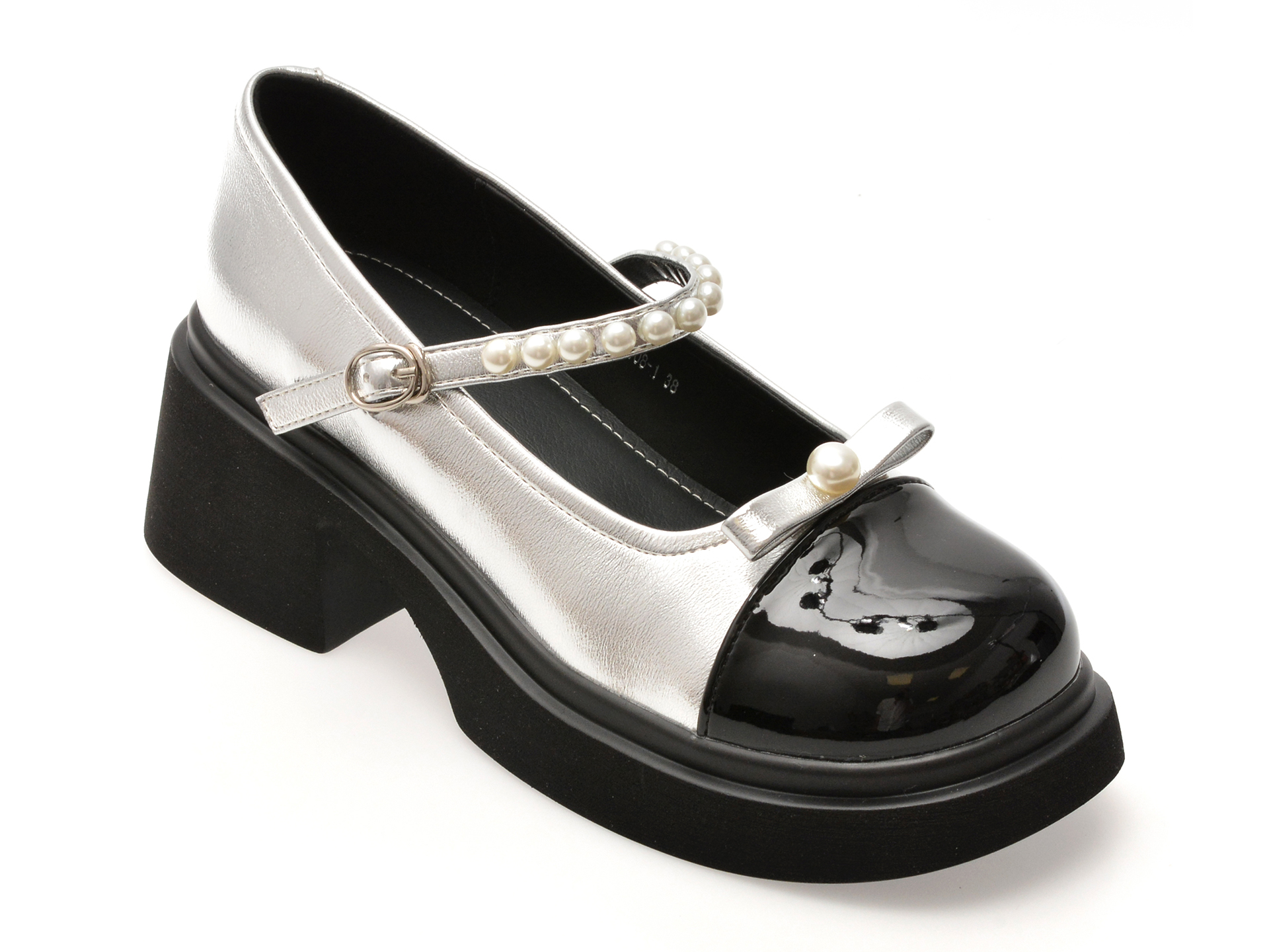 Pantofi GRYXX Argintii Eleganți - Piele Naturală