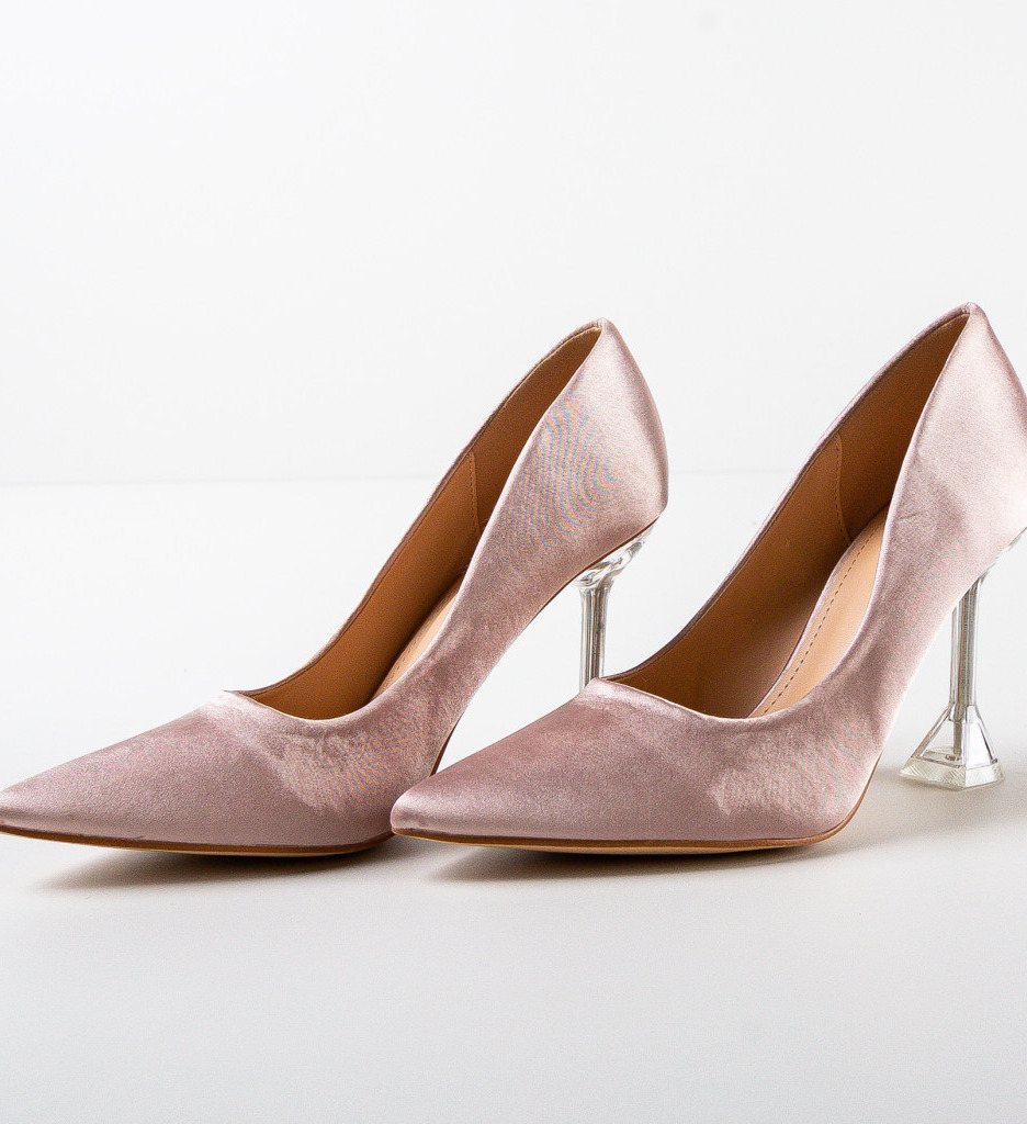 Pantofi Dama cu Toc Eleganți Luso Bej - imagine 6