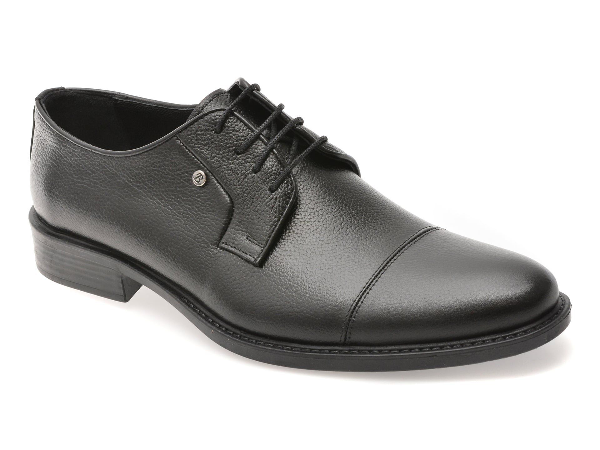 Pantofi BITE THE BULLET negri din piele naturala