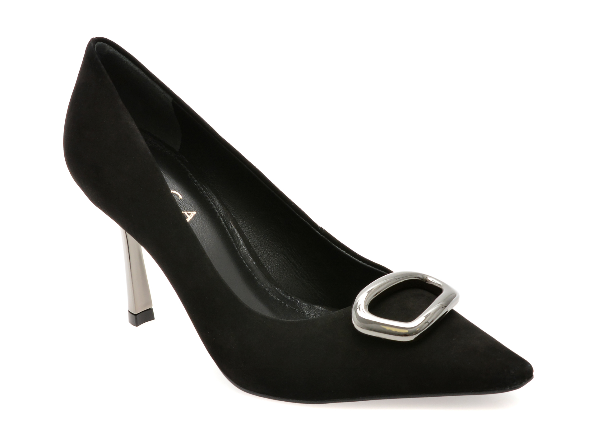 Pantofi EPICA Eleganți din Nabuc | Stil Negru