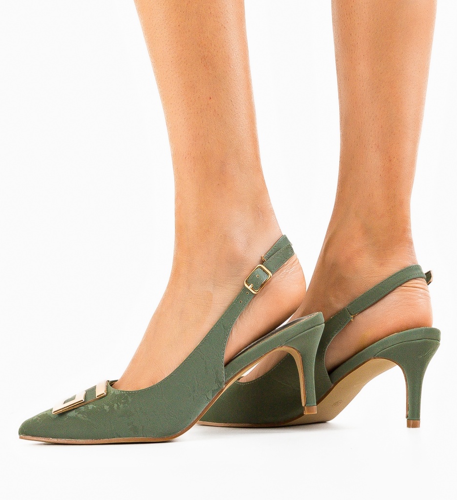 Pantofi Dama Addab Verzi - Eleganță la Fiecare Pas - imagine 3