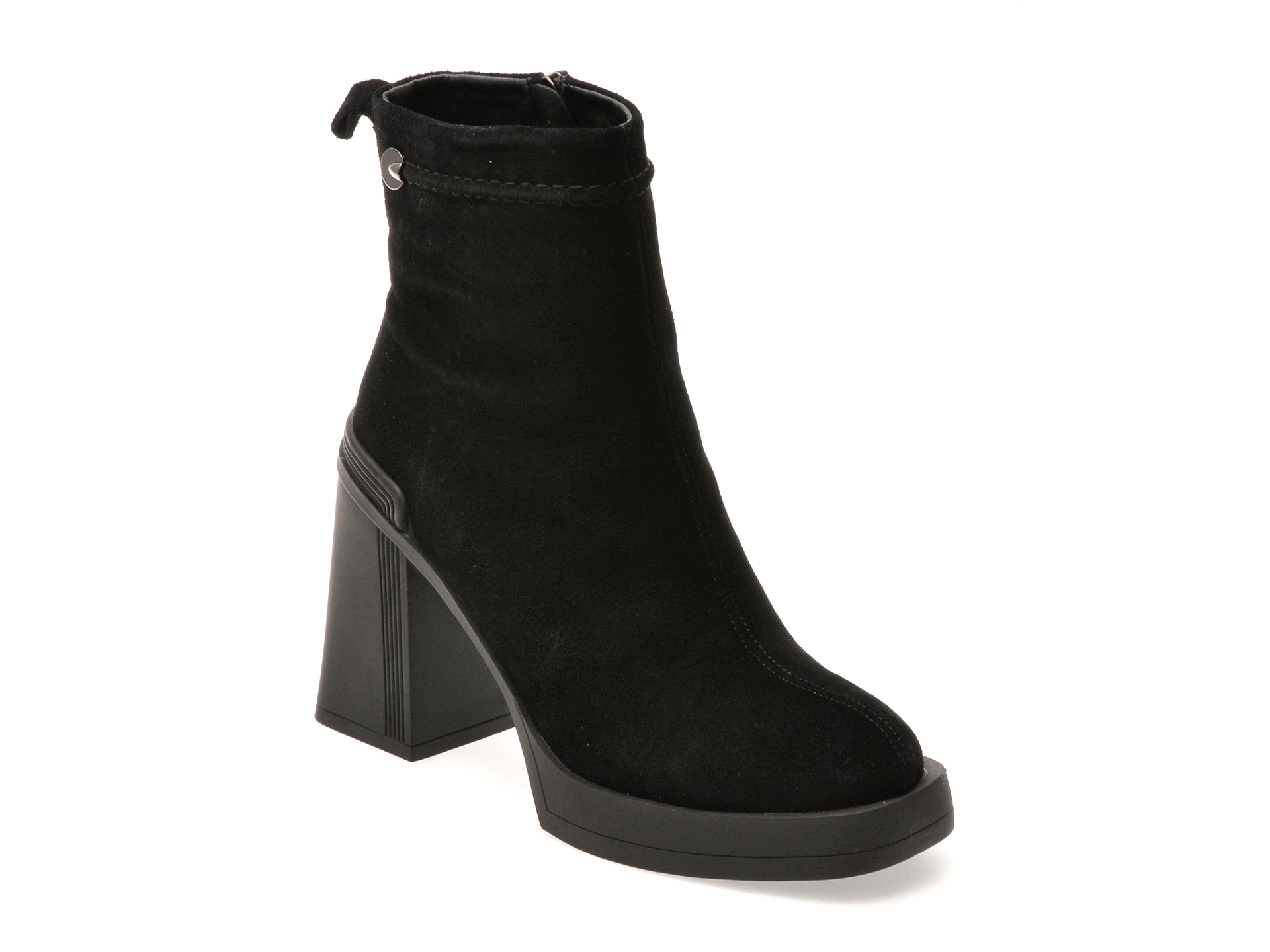 Botine ALDO Piele Intarsa | Eleganta Negru
