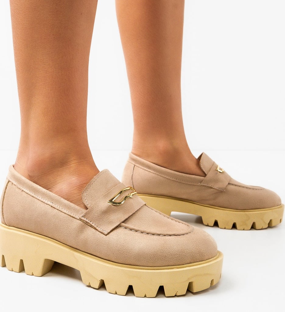 Pantofi Casual Beikrols Bej - Confort și Stil - imagine 5