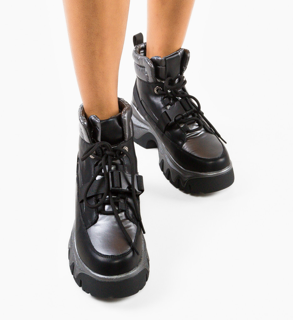 Sneakers dama Gelini Negri - Confort și Stil Urban