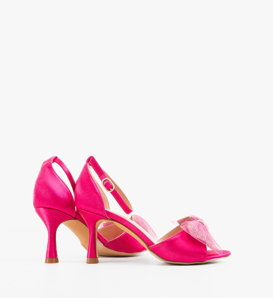 Sandale cu Toc Ugrag Fuchsia | Eleganță Remarcabilă - imagine 3