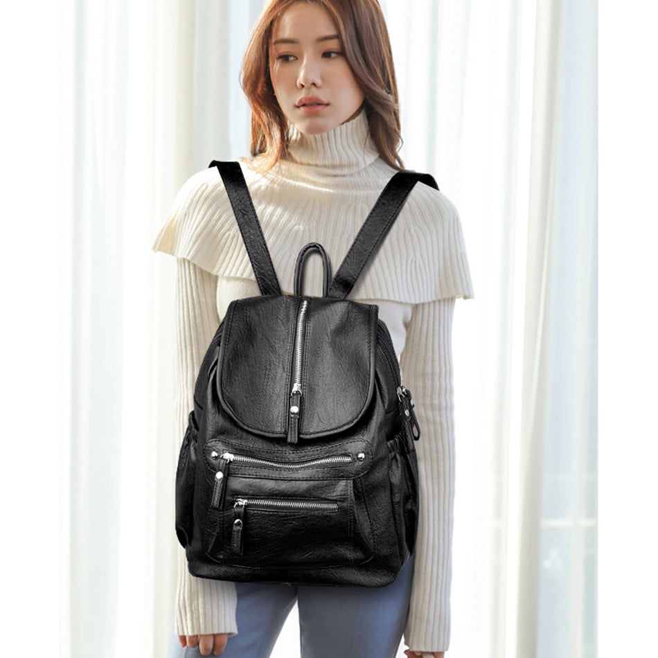 Rucsac Pfy Abella Negru - Elegant și Practic - imagine 9