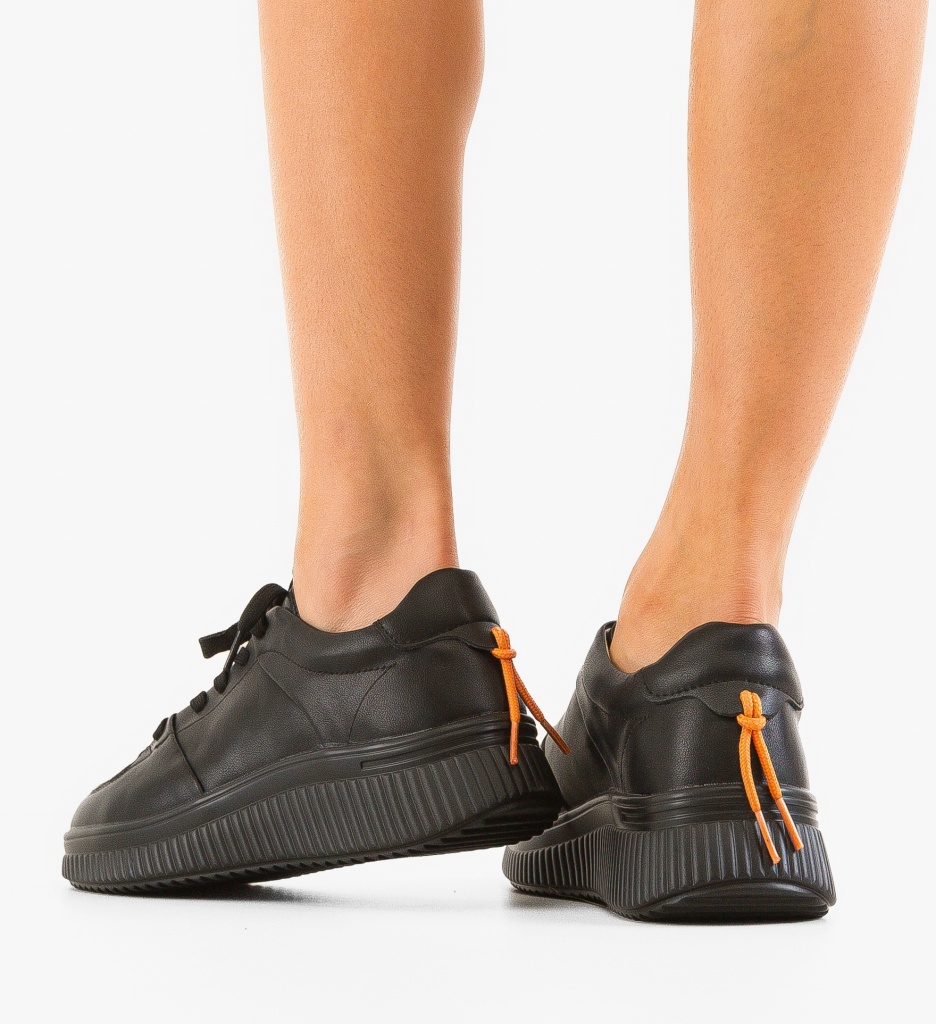 Sneakers Dama Honney Negri - Confort și Eleganță - imagine 2