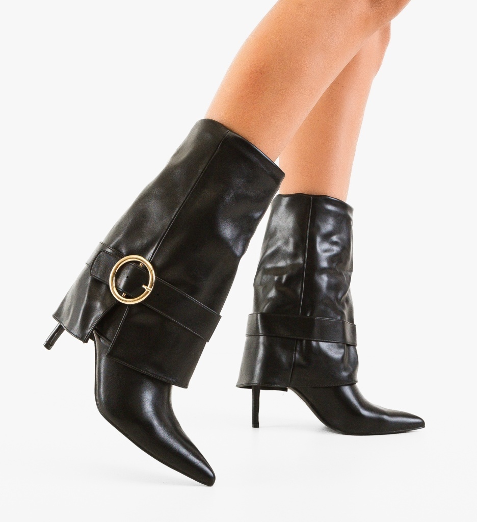 Cizme Karkez Negre Depurtat | Stil & Confort - imagine 4