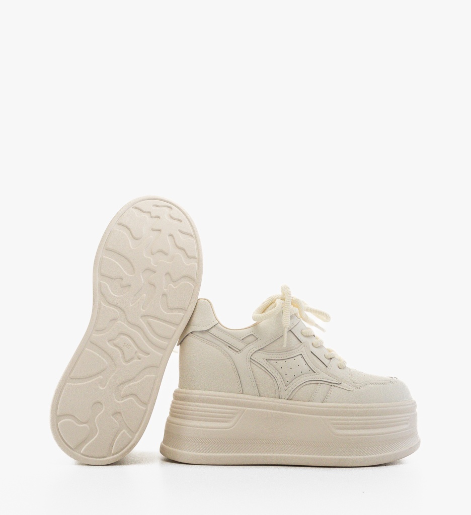 Sneakers Dama Dibby Bej - Confort și Stil - imagine 6