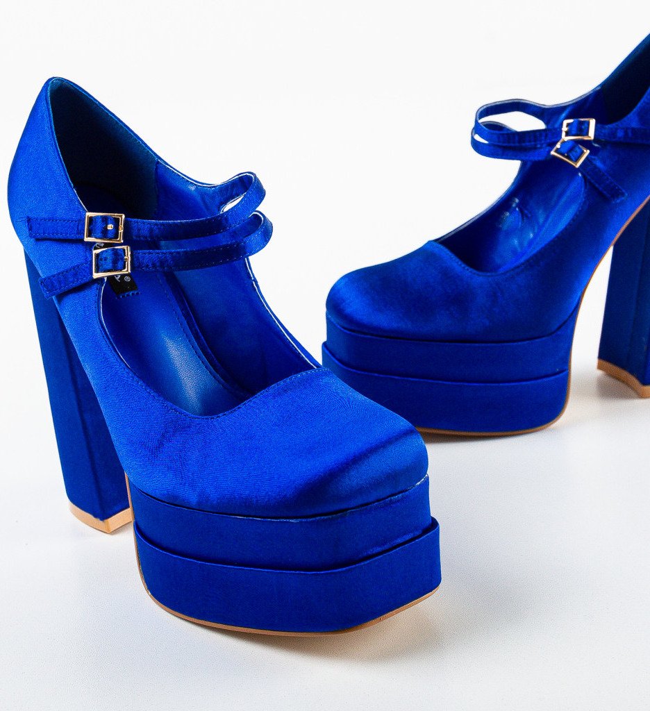 Pantofi Dama Rivera Albastri | Eleganță Asigurată - imagine 7
