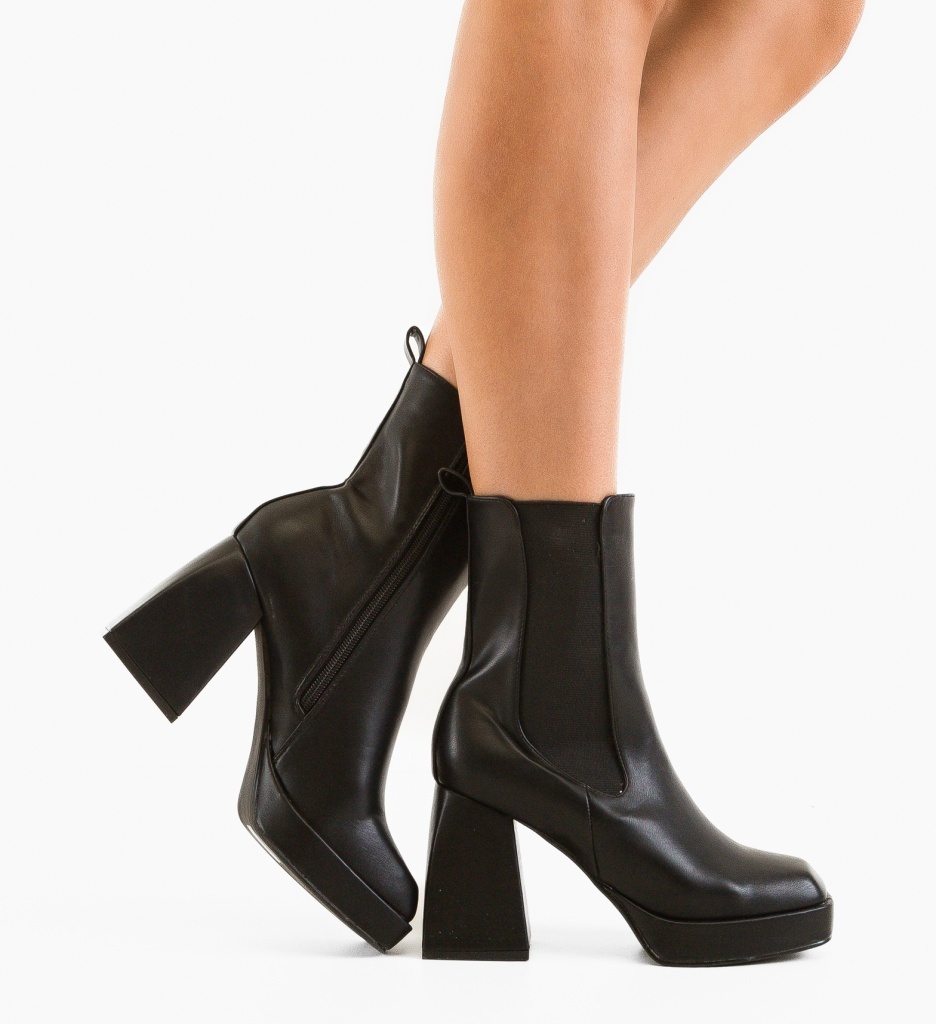 Botine Dama Jorge Negre 2 - Eleganță și Confort - imagine 4