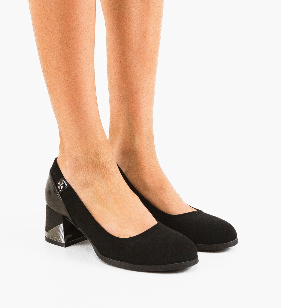 Pantofi cu Toc Esthe Negri - Eleganță Maxima