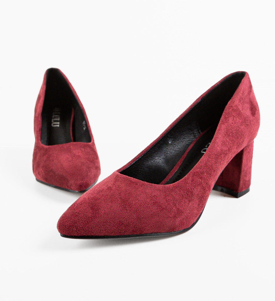 Pantofi Brook Grena - Toc Elegant pentru Ocazii - imagine 6