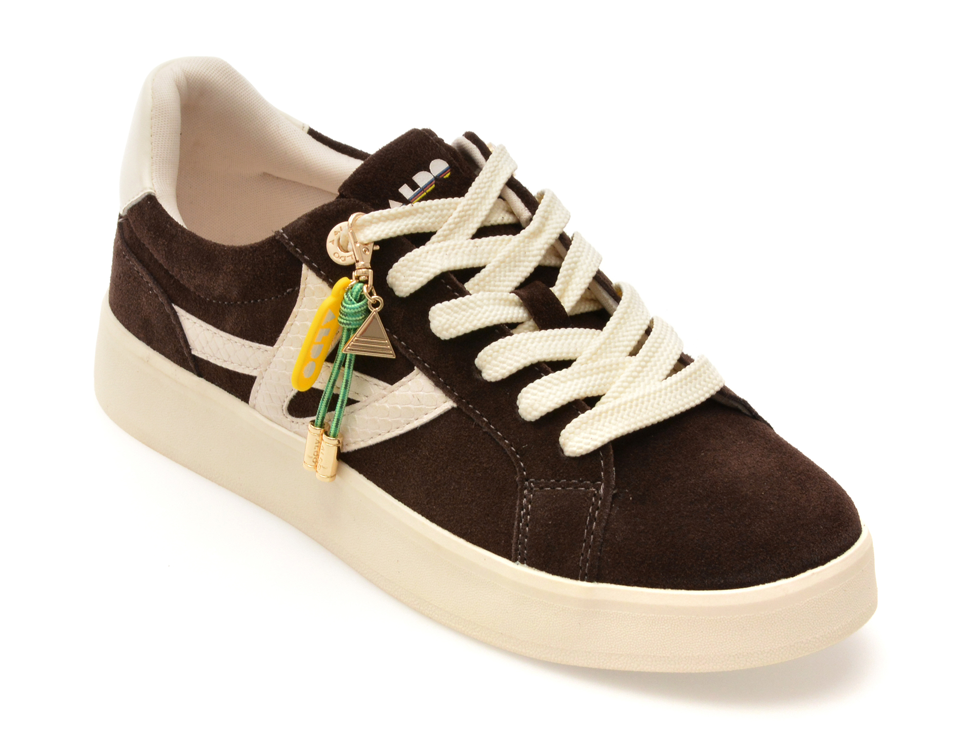 Pantofi ALDO MTL72 maro din piele intoarsă