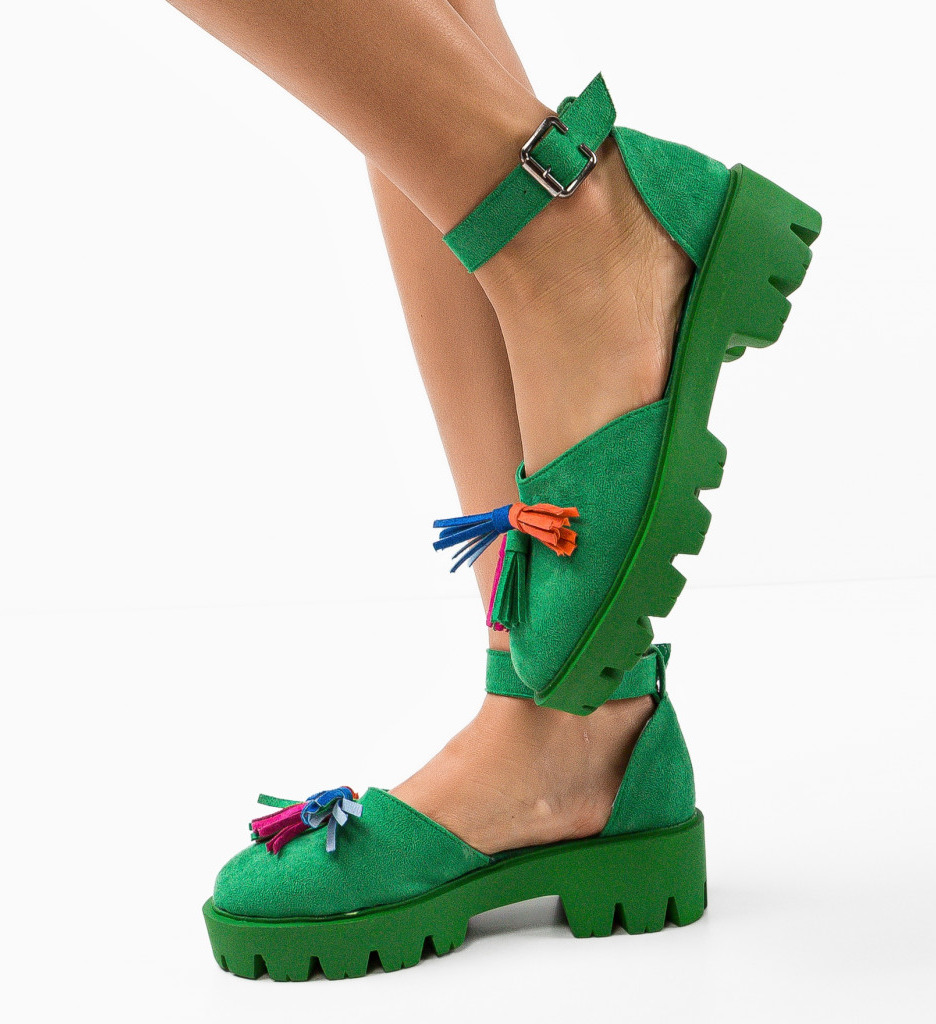 Pantofi Casual Jaila Verzi - Confort și Stil Zilnic - imagine 4