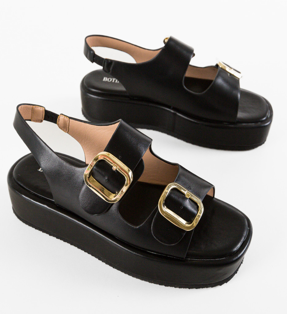 Sandale Dama Willow Negre - Eleganță și Confort - imagine 7