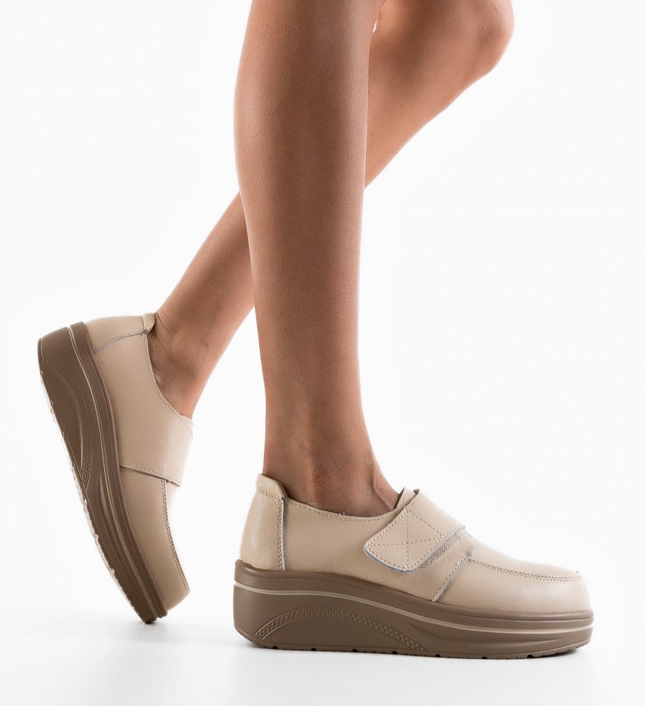 Pantofi Hausberg Bej 2 | Confort Zilnic - imagine 6