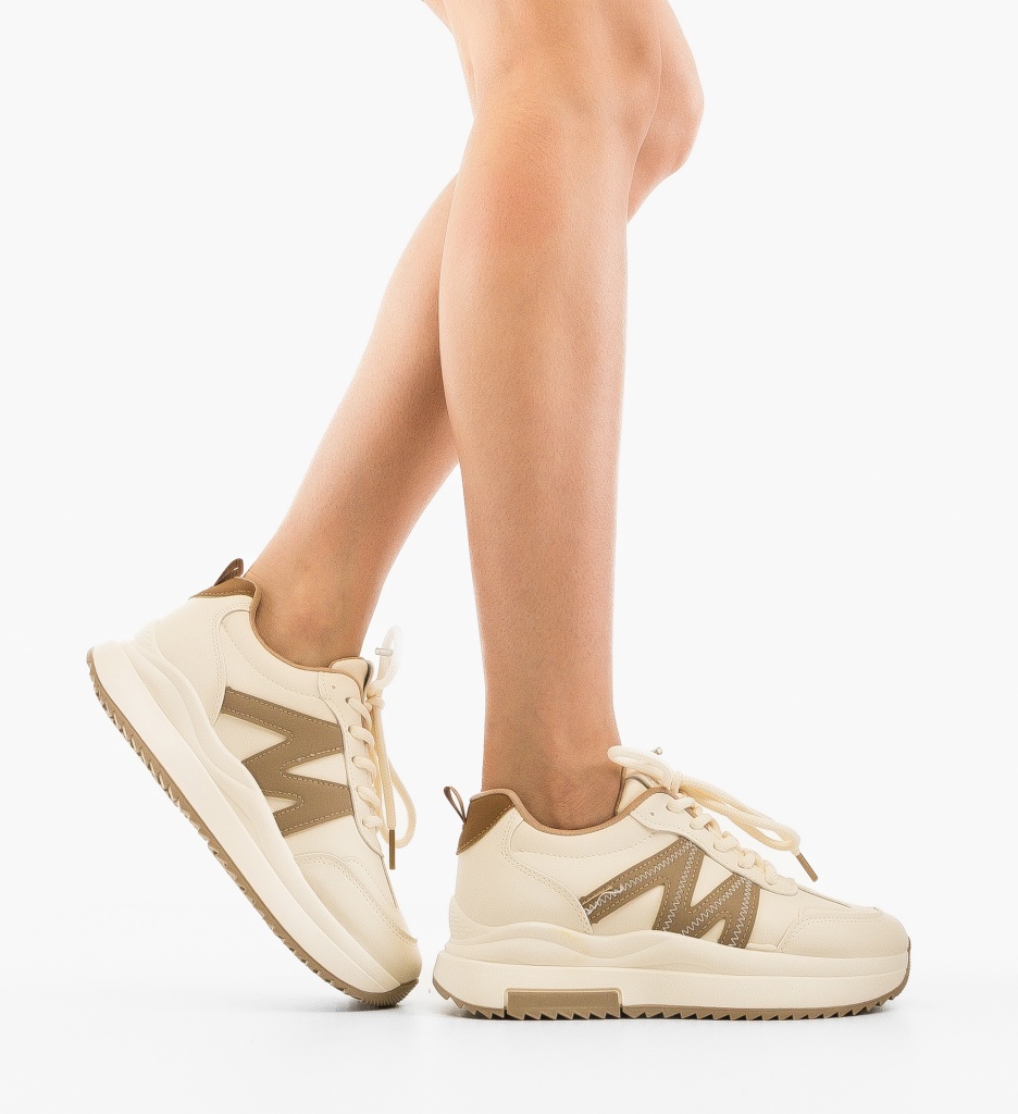 Sneakers Dama Zuhra Bej - Confort & Stil