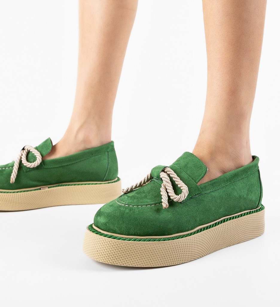 Pantofi Leskus Verzi | Confort și Stil Casual - imagine 2