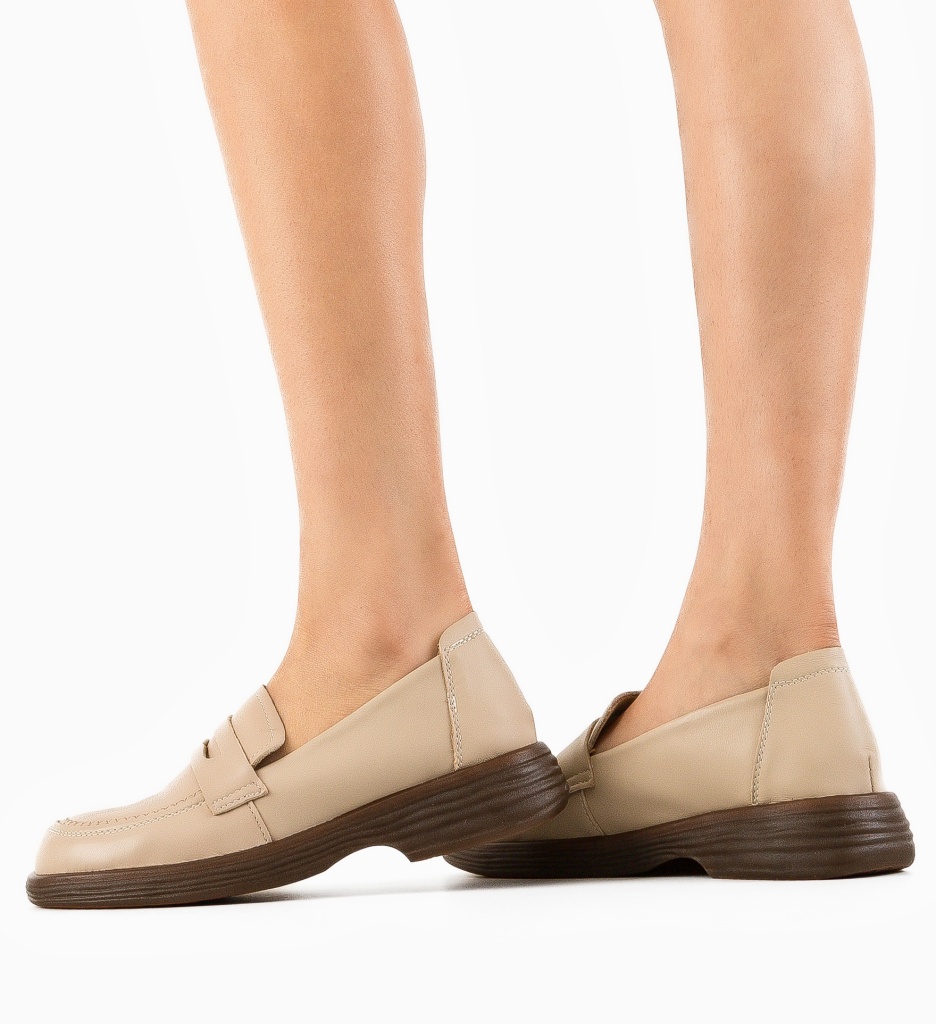 Pantofi Casual Byertes Bej - Confort și Stil - imagine 3