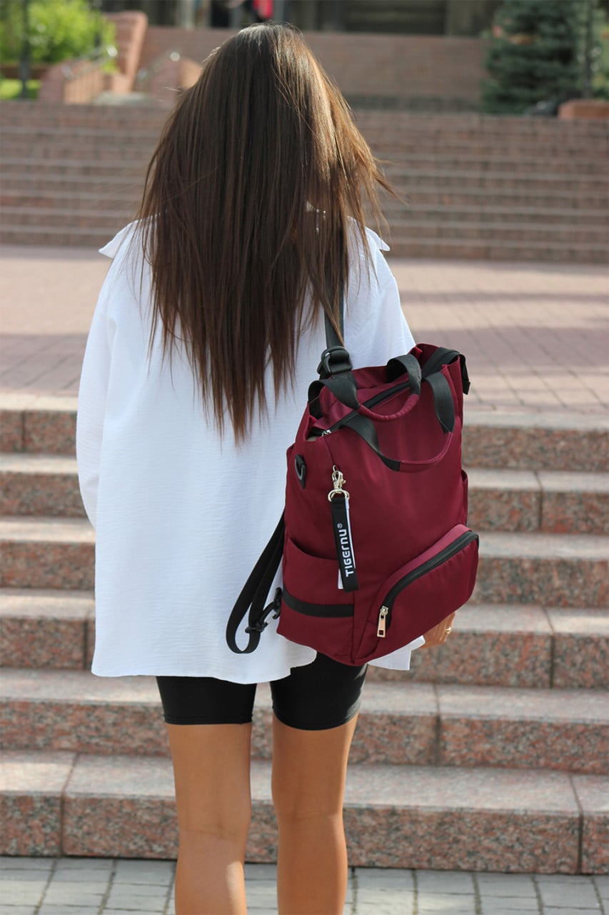 Rucsac Delis GT2289 Bordo - Versatil și Practic - imagine 2