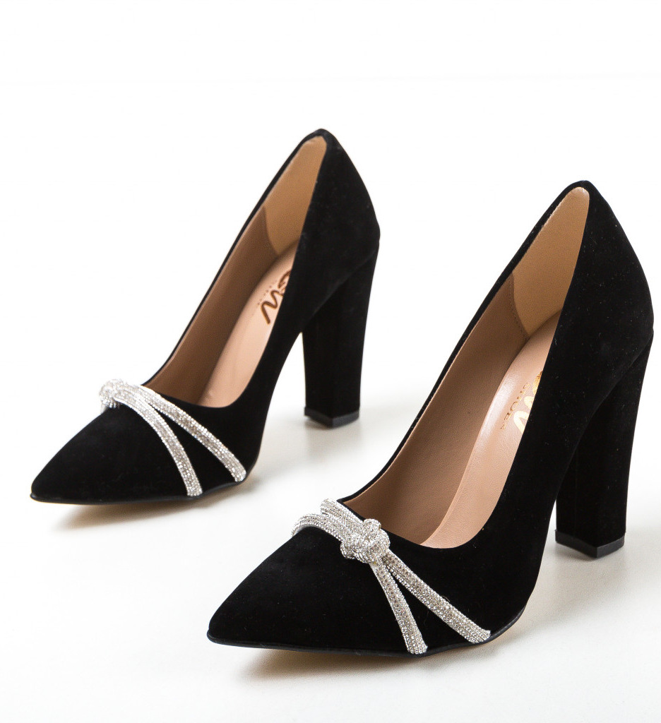 Pantofi Tuty Negri cu Toc - Eleganță și Stil - imagine 7