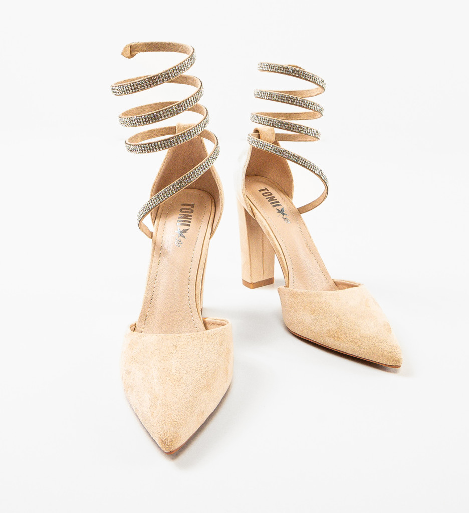 Pantofi cu Toc Kyk Bej - Eleganță și Confort - imagine 8
