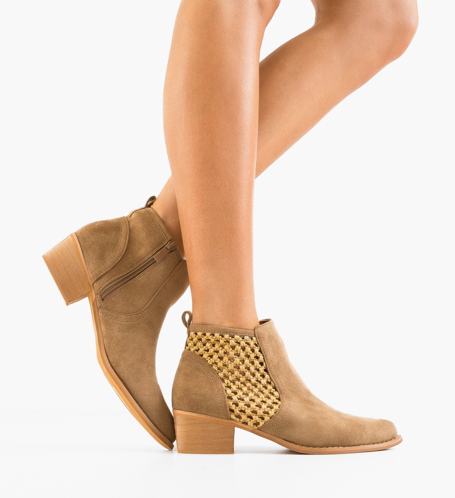 Botine Dama Melod Khaki - Eleganță & Confort - imagine 3