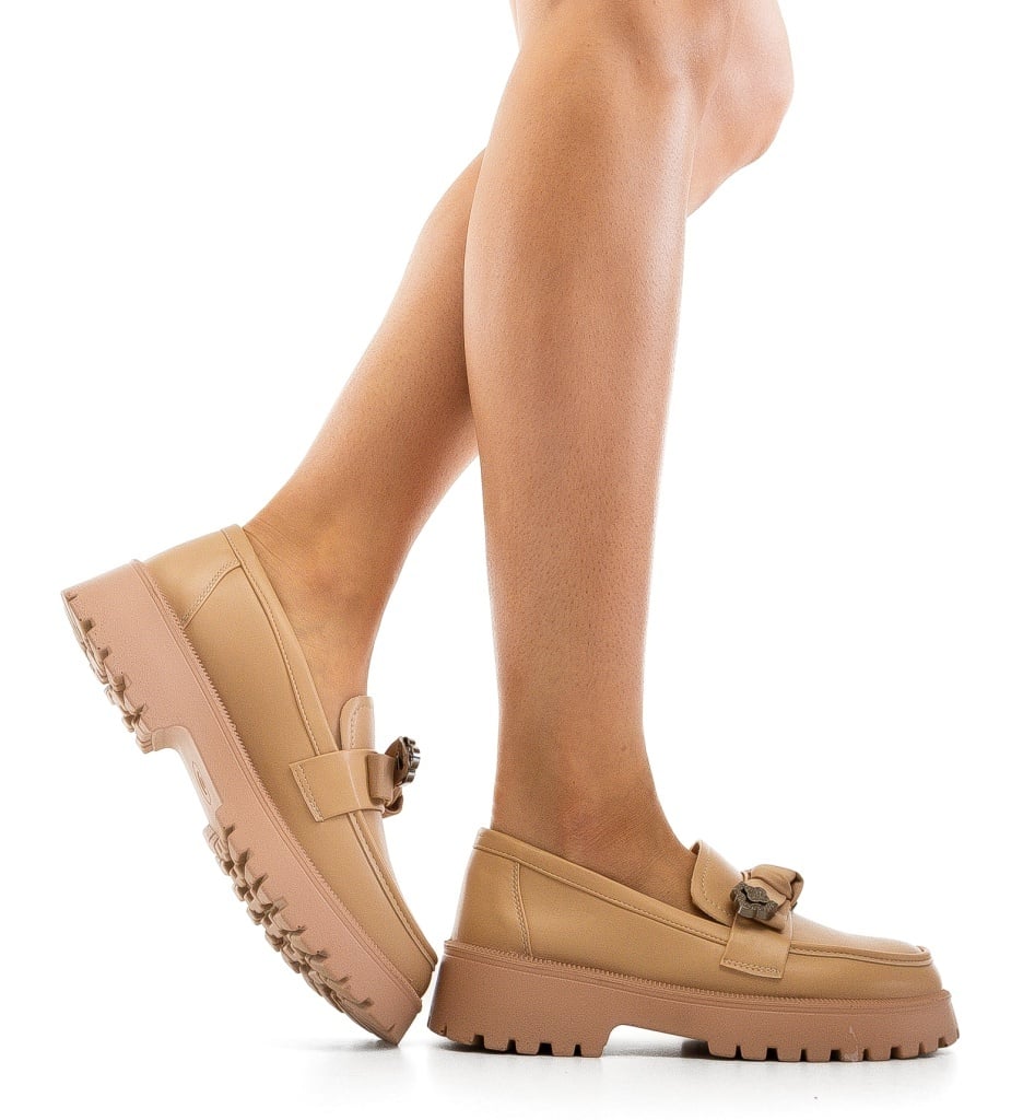 Pantofi Casual Dama Vrerru Bej – Confort și Eleganță - imagine 4
