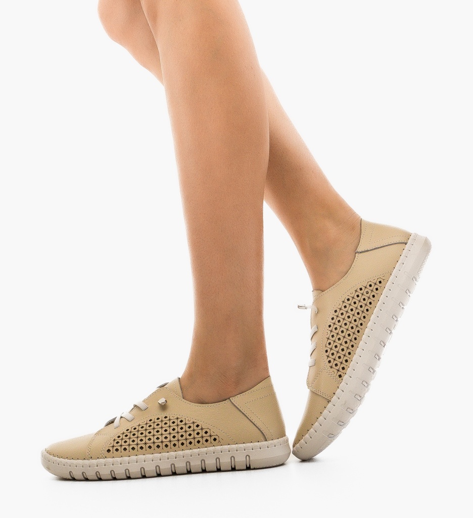 Pantofi Casual Rahima Bej - Confort și Stil - imagine 5