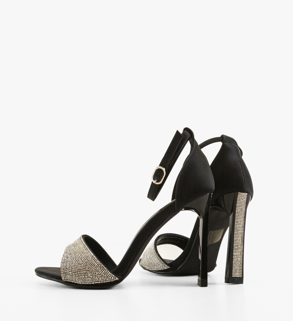 Sandale cu toc Valenta Negre - Eleganță maximă - imagine 4