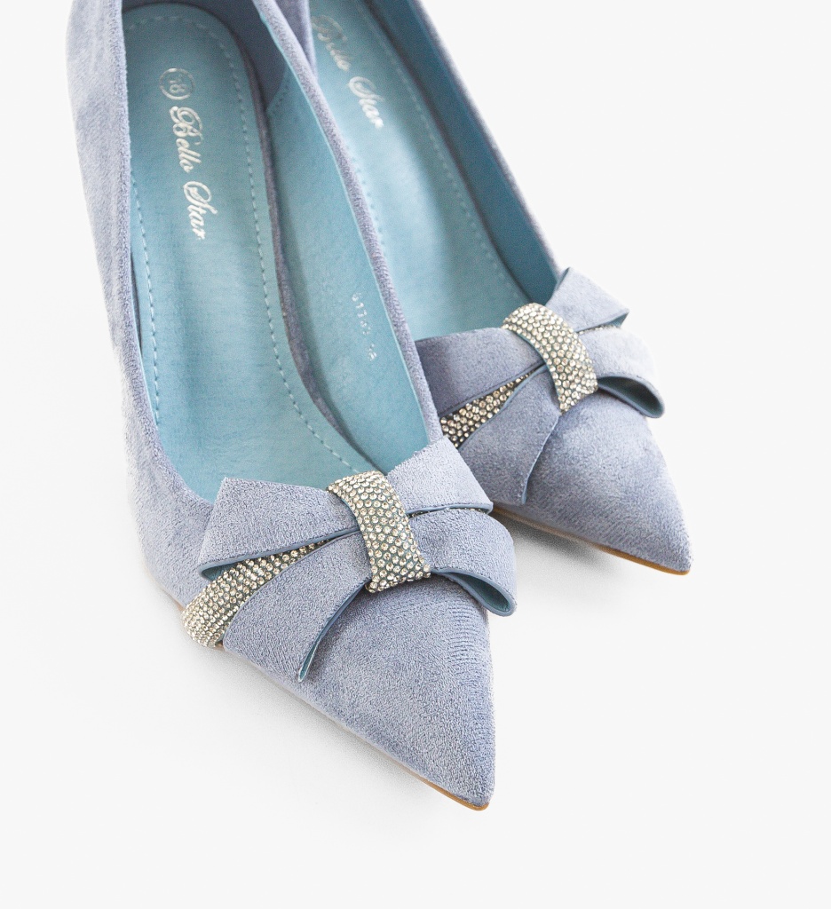 Pantofi Stiletto Subhaa Albaștri - Eleganță și Stil - imagine 4
