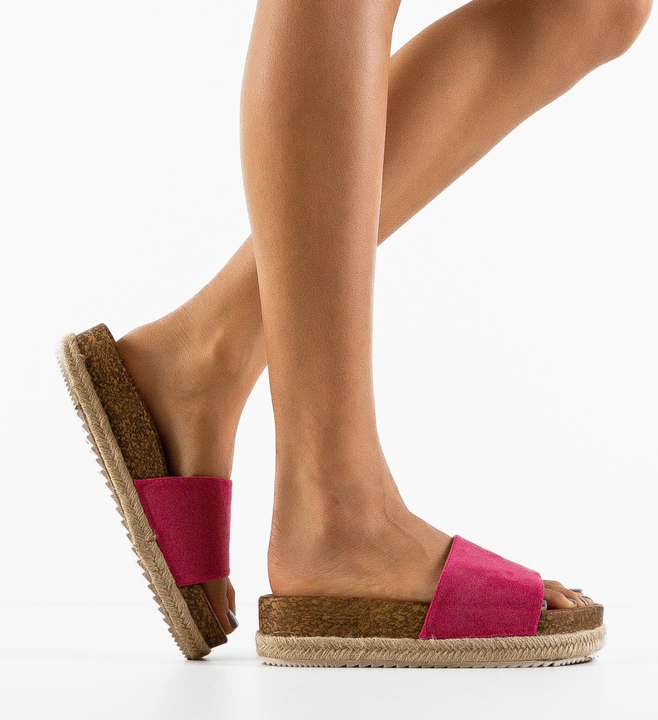 Papuci Dama Andy Fuchsia | Confort și Stil