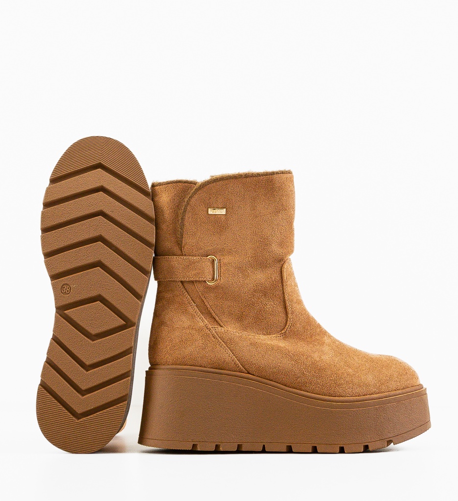 Ghete Dama Adelyny Camel - Eleganță și Confort - imagine 6