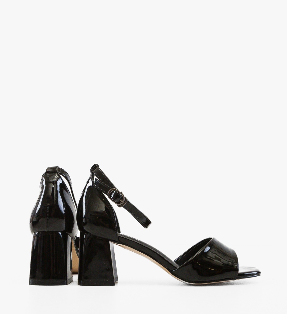 Sandale cu toc Azaf Negre | Eleganță și Confort - imagine 5